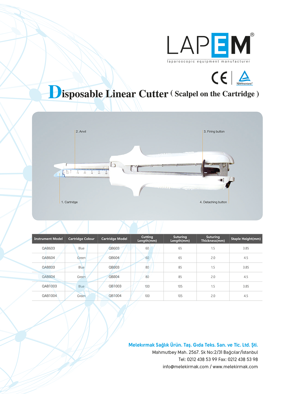 Disposable Linear Cutter (Scalpel on the Cartridge)