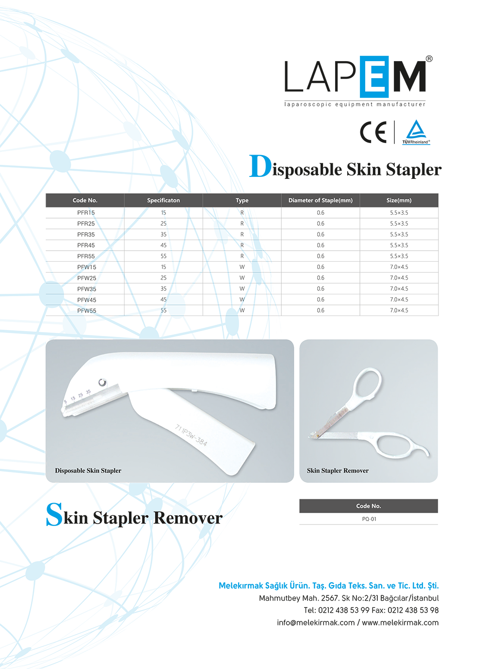 Disposable Skin Stapler